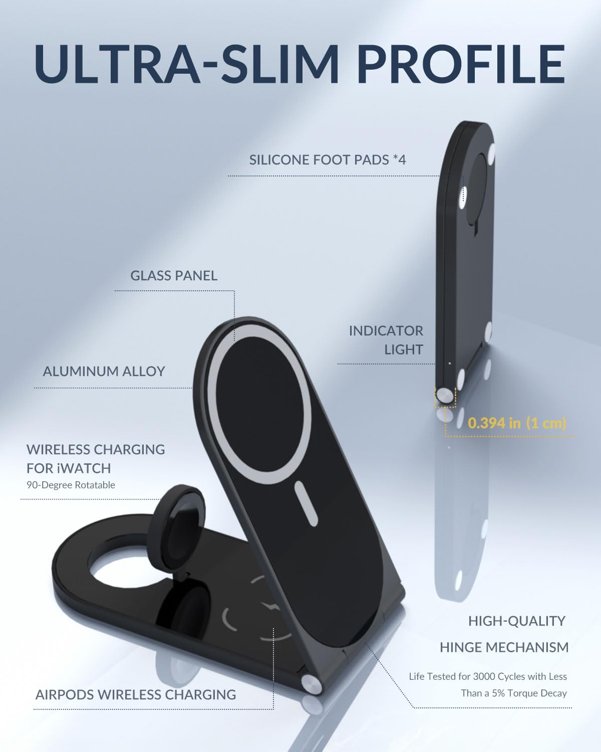 Wireless Charging Station for Apple Magsafe Charger